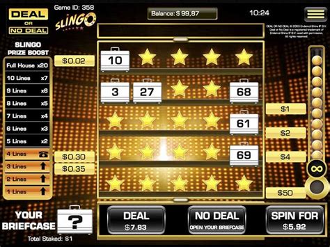 Play Slingo Deal Or No Deal slot